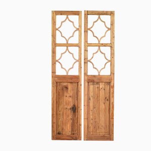 Wooden Door 2-Panel Room Divider, 1950s