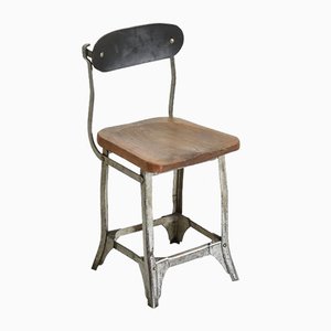 Vintage TanSad Fabrikarbeiter Stuhl, 1950er