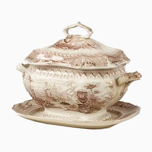 Collector's Soup Tureen by Thomas Mayer for Canova, Staffordshire, 1830s