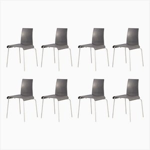 Metal and Acrylic Tama Dining Chairs by Uwe Fischer for B&b Italia, 1990s, Set of 4