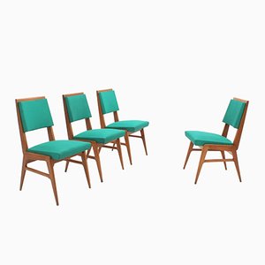 Mid-Century French Dining Chairs, 1950s, Set of 4