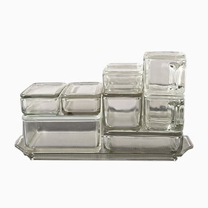 Bauhaus Kubus Storage Containers by Wilhelm Wagenfeld for Vlg, Germany, 1930s, Set of 21
