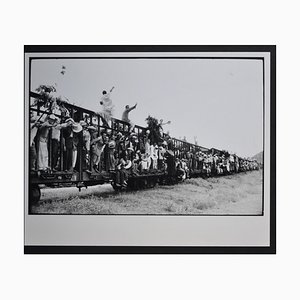 Cubanos en tren, Cuba, años 50