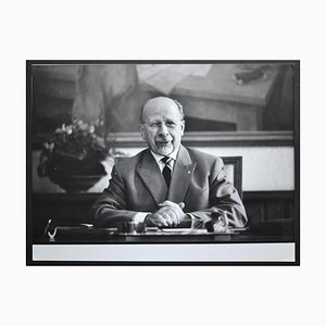 Walter Ulbricht Posing at a Desk, Allemagne de l'Est, 1950s