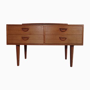 Commode en Teck avec Plateau Rotatif, Danemark, 1960s