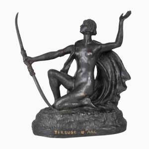 Escultura orientalista de bronce de Eugène L'Hoest, siglo XIX