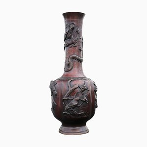 Japanische Bronze Vase aus der Meiji Periode