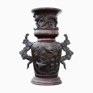 Vase Epoque Meiji en Bronze, Japon