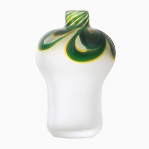 Vase MId-Century en Verre Soufflé par Ann Wärff pour Kosta Boda, 1980s