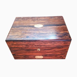 Antique Victorian Ladies Vanity Rosewood Case