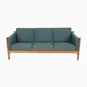 Mid-Century Oak and Wool 3-Seater Model 2342 Sofa by Børge Mogensen for Fredericia