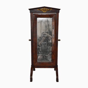 19th Century Empire French Mahogany Cheval Mirror