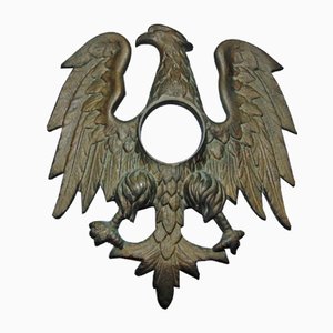 Reloj Eagle Art Déco vintage en bronce de EE. UU.