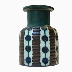 Jarrón danés moderno de cerámica de Max Thorsbro para Thorsbro, años 60