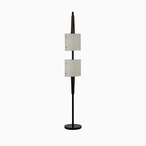 Lampadaire en Granite Résine et Bois, 1950s