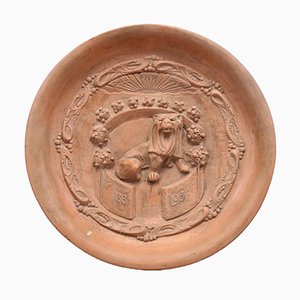 Assiette Murale Antique en Terracotta