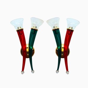 Murano Glass Sconces from VeArt, Set of 2