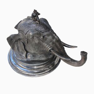 Inkwell Bottle Elephant with Monkey from WMF, 1920s