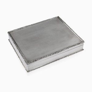 Vintage Solid Silver Cigar Box from Richard Comyns, 1960s