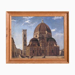 19th Century Painting Duomo in Firenze by P.K