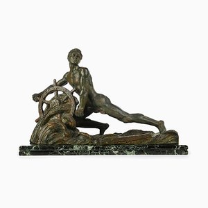 Sculpture Athlète Marine en Bronze par Alexandre Ouline