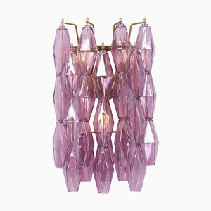 Mehrfarbige Amethyst Wand- oder Wandlampe aus Glas, 2000er