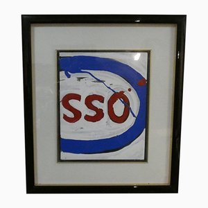 Esso Acrylic Painting by Luciano Melegari Il Parmigiano, 1991