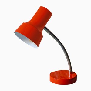 Vintage Red Table Lamp from Veb Narva, 1950s