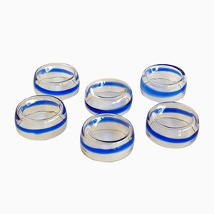 Set da dessert in vetro di Murano di Mazzega, anni '60