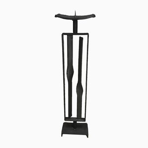 Large Brutalist Wrought Iron Candleholder, 1960s