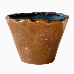 Mid-Century Italian Copper Vase from Bragalini, 1950s