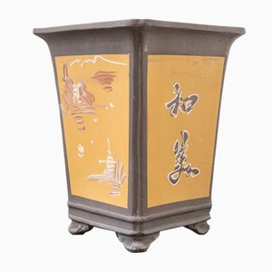 Mid-Century Keramiktopf mit chinesischem Dekor, 1950er