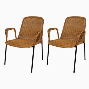 Armchairs in the Style of Carl Auböck, 1960s, Set of 2