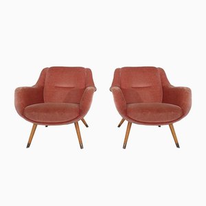 Französische Mid-Century Sessel aus organischem Mohair, 1960er