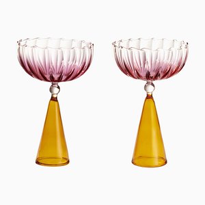 Service à Champagne Calypso par Serena Confalonieri, Set de 2