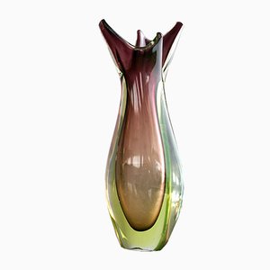 Vintage Italian Sommerso Glass Vase by Flavio Poli for Seguso, 1960s