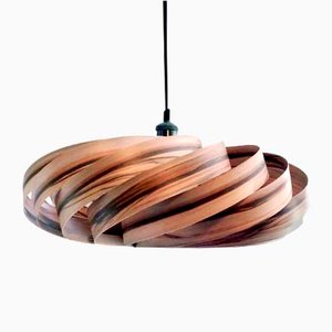 Large Walnut Andromeda Pendant Lamp by Manuel Döpper for Large Walnut Andromeda Pendant Lamp by Manuel Döpper for