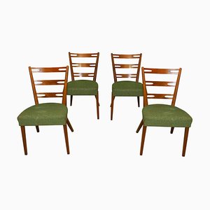 Mid-Century Beech Dining Chairs, Czechoslovakia, 1960s, Set of 4