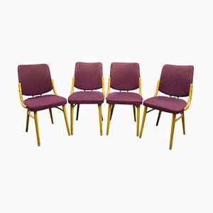 Bentwood Dining Chairs by Antonín Šuman, Czechoslovakia, 1960s, Set of 4