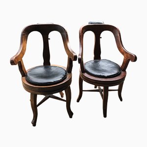 Set de Fauteuils Pivotants Antiques, 1900s