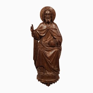 Pannello con altare Tryptich Emmaus Experience in legno intagliato