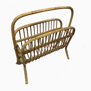 Rattan Magazine Rack, 1960s