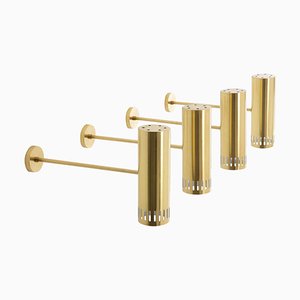 Large Mid-Century Scandinavian Brass Sconce from Borås, 1960s