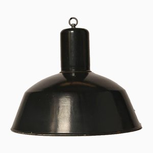 Vintage Anthracite Enamel Lamp Shade