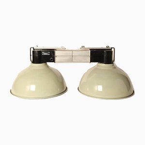Grüne Vintage Doppel-Lampe von Philips