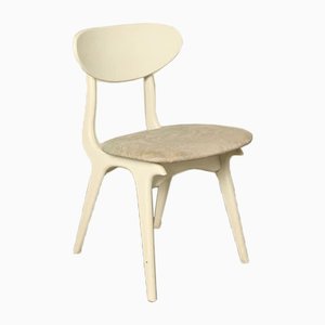 Weißer Vintage Stuhl von Louis van Teeffelen für WeBe