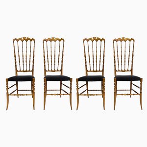 Model Alta Chairs by Gaetano Descalzi for Chiavari Campanino, 1950s, Set of 4