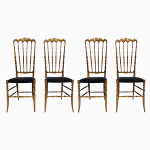 Model Alta Chairs by Gaetano Descalzi for Chiavari Campanino, 1950s, Set of 4