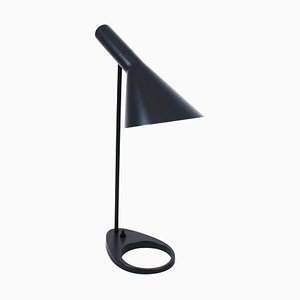 Schwarze Tischlampe von Arne Jacobsen für Louis Poulsen