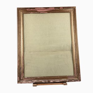 Mid-Century Golden Frame Mirror